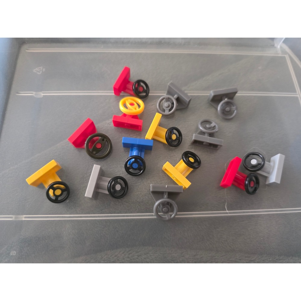 Lego 3829 (x8)  other steering wheels (x6)